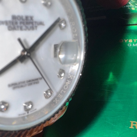 Rolex Gold and Silver Watch with Diamond Markers - Picture 8 of 12